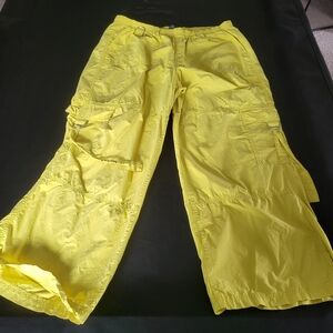 Wild Fable Sunny Yellow Elastic Waist Pants